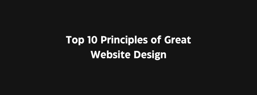 Top 10 Principles of Great Website Design Photo